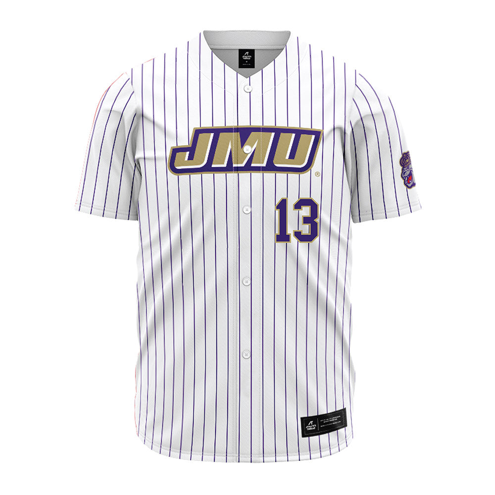 JMU - NCAA Baseball : Will Haacke - White Jersey-0