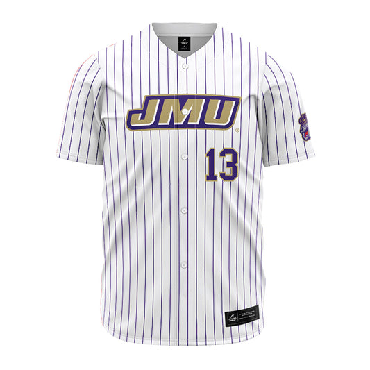 JMU - NCAA Baseball : Will Haacke - White Jersey-0