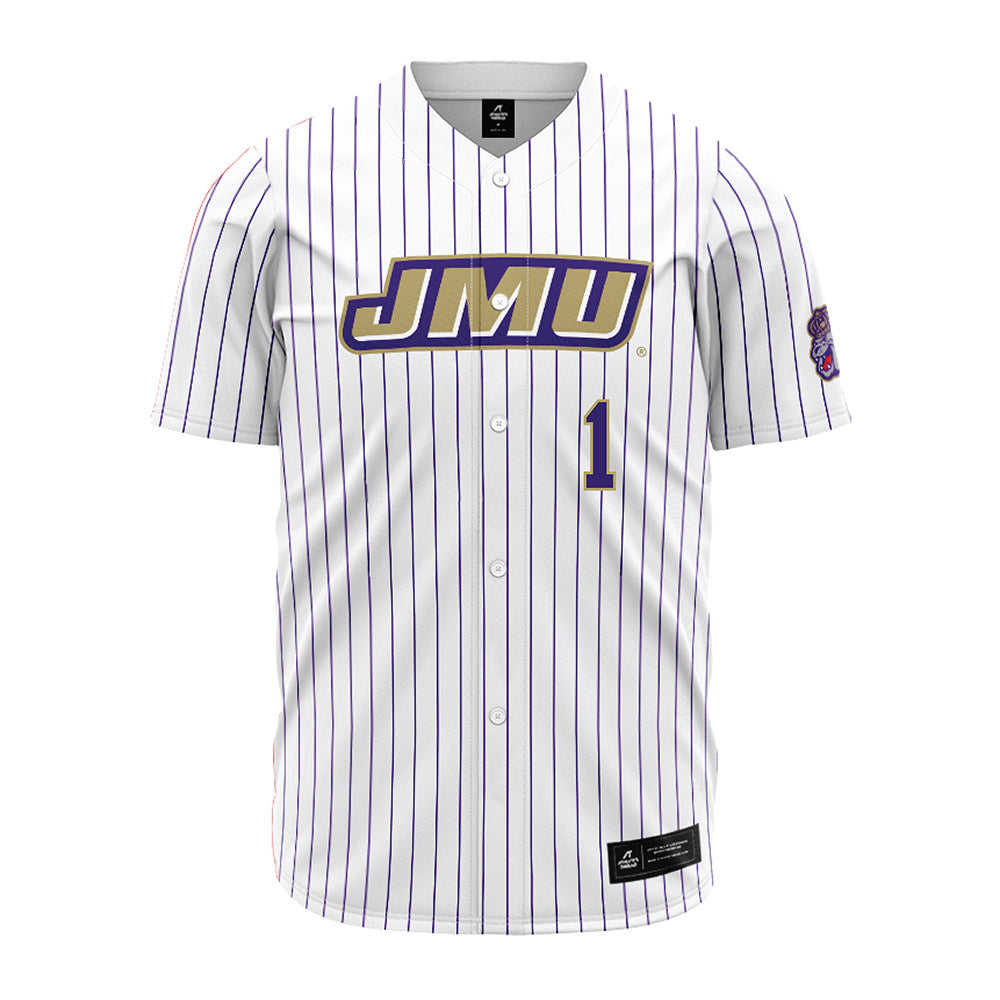 JMU - NCAA Baseball : Reece Moody - White Jersey-0