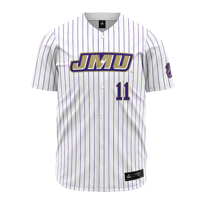 JMU - NCAA Baseball : Coleman Calabrese - White Jersey