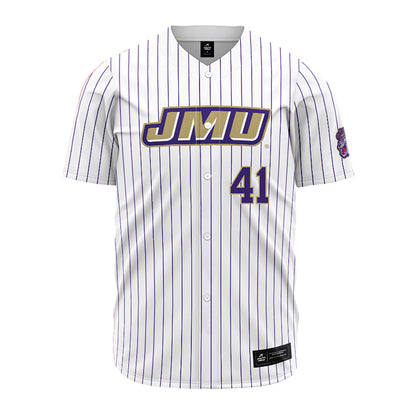 JMU - NCAA Baseball : Jack Cannizzaro - White Jersey-0
