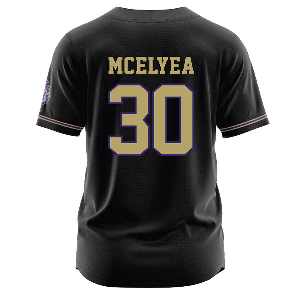 JMU - NCAA Baseball : Blake Mcelyea - Black Jersey-1