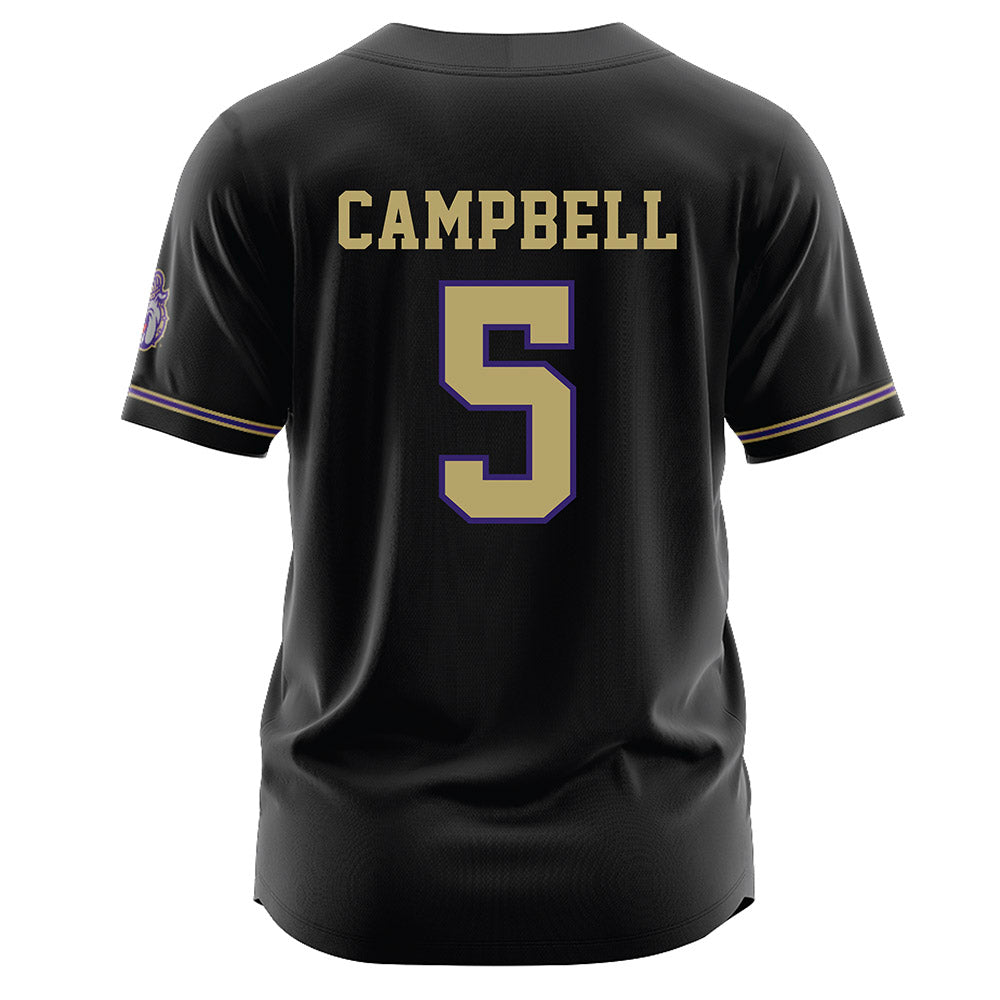 JMU - NCAA Baseball : Wyatt Campbell - Black Jersey-1