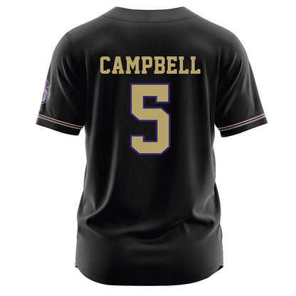 JMU - NCAA Baseball : Wyatt Campbell - Black Jersey-1