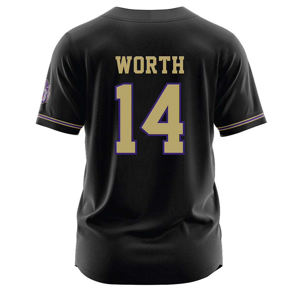 JMU - NCAA Baseball : Conner Worth - Black Jersey-1