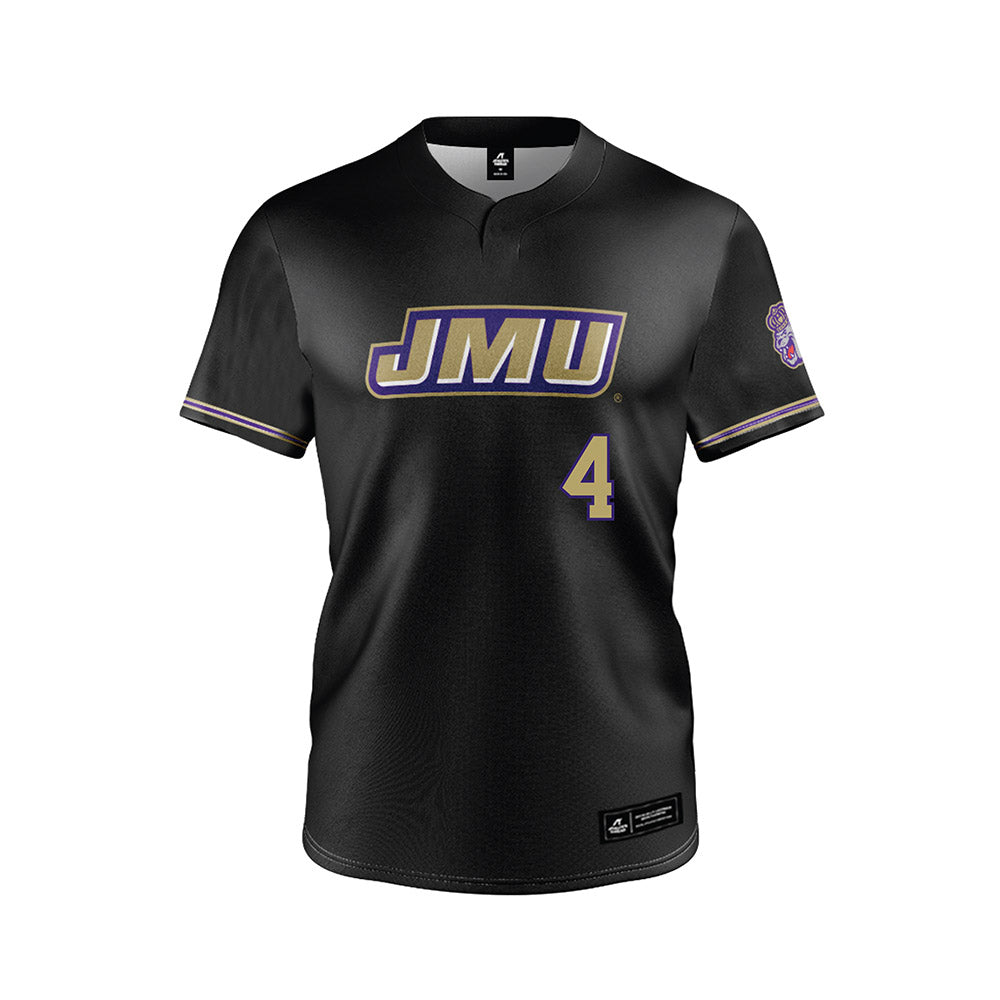 JMU - NCAA Baseball : Tyler Lutz - Black Jersey-0
