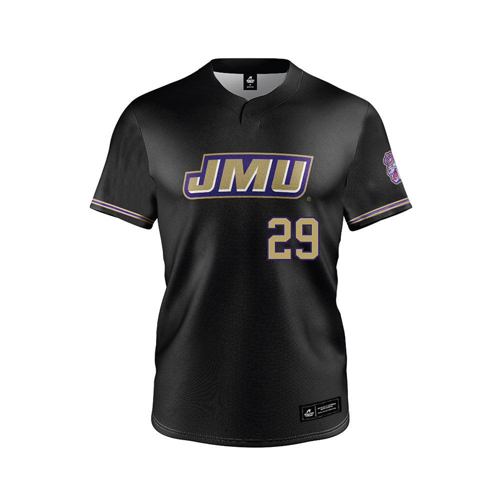 JMU - NCAA Baseball : Alex Bingler - Black Jersey-0