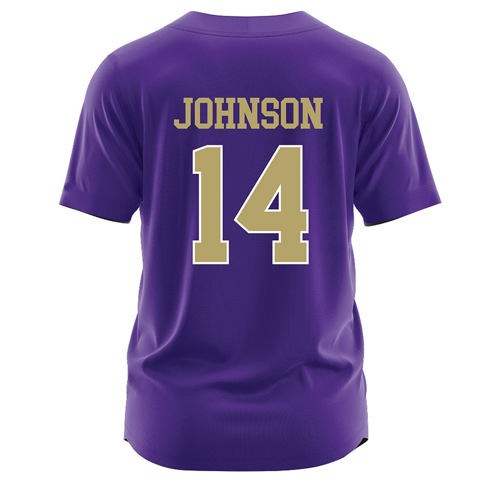 JMU - NCAA Softball : Taylor Johnson - Purple Jersey-1