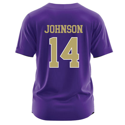 JMU - NCAA Softball : Taylor Johnson - Purple Jersey-1