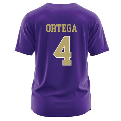 JMU - NCAA Softball : Kira Ortega - Purple Jersey-1