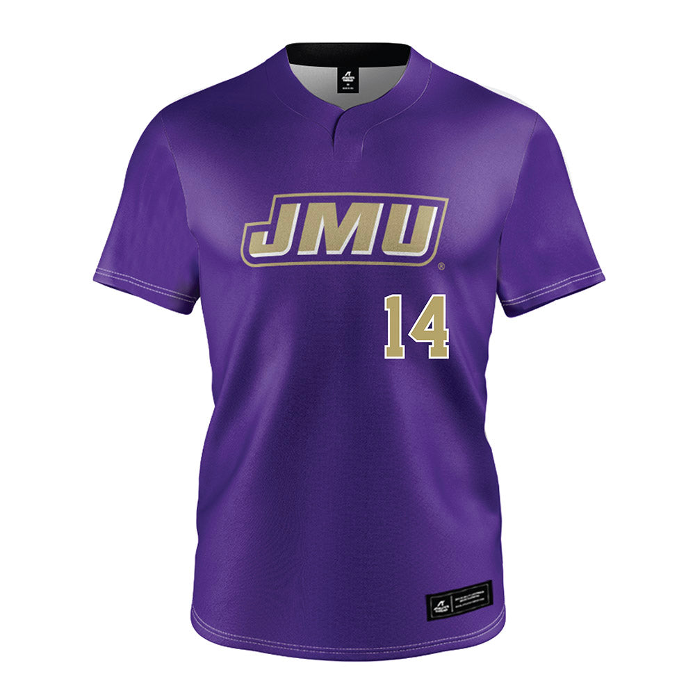 JMU - NCAA Softball : Taylor Johnson - Purple Jersey-0