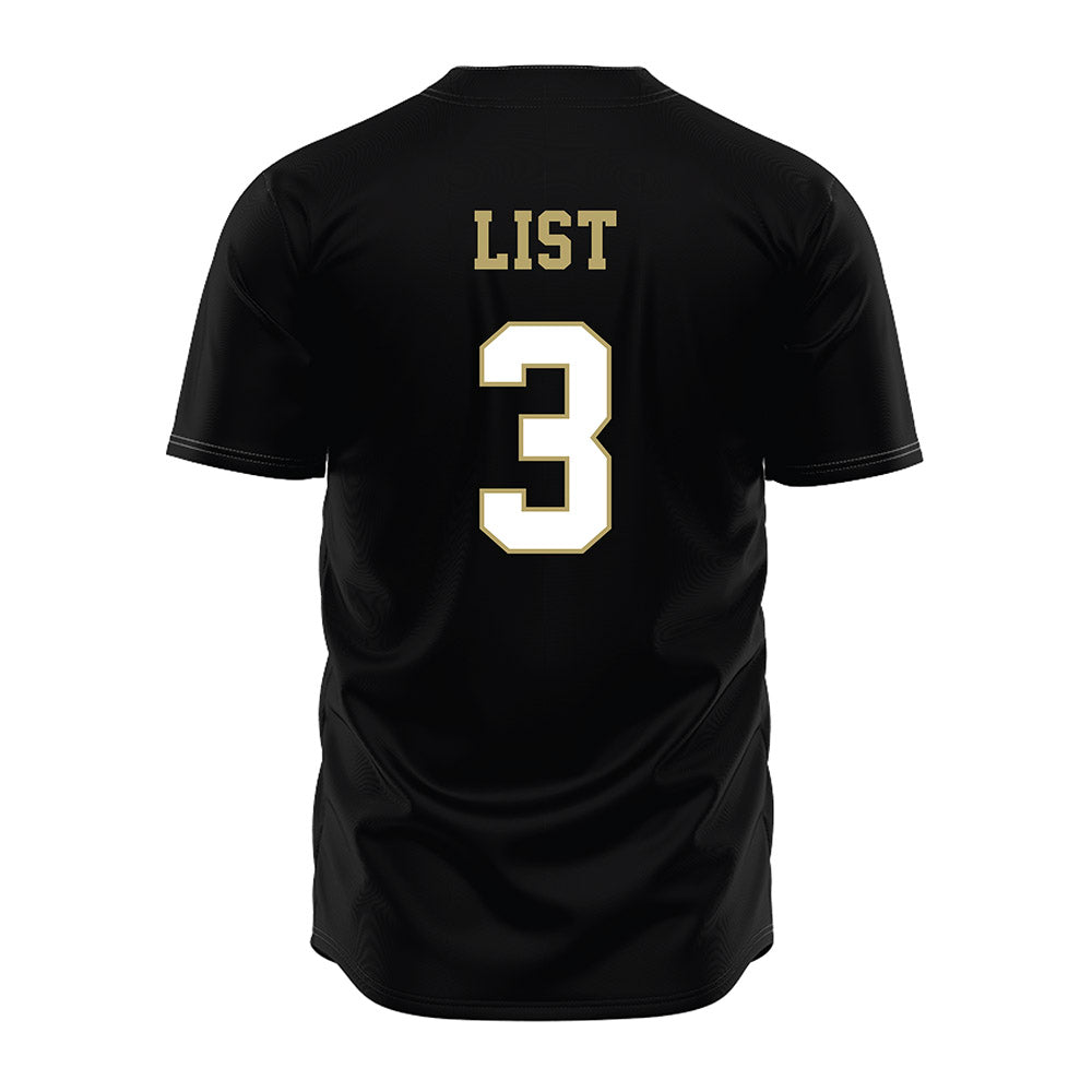 JMU - NCAA Softball : Payton List - Black Jersey-1