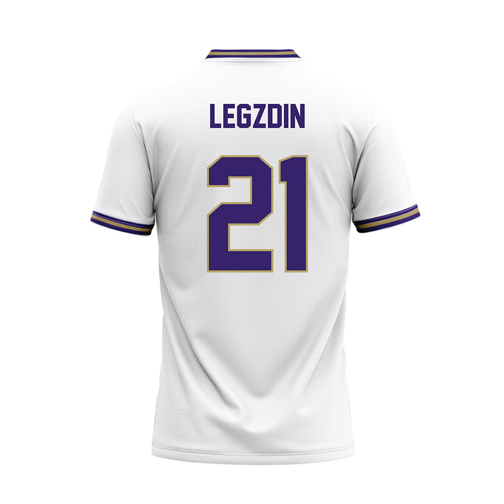 JMU - NCAA Softball : Cali Legzdin - White Jersey-1