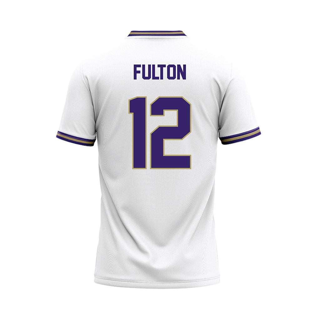  - NCAA Softball : Lauren Fulton - White Baseball Jersey-1