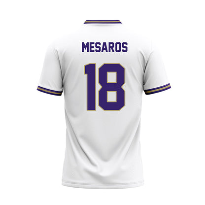 JMU - NCAA Softball : Morgan Mesaros - White Baseball Jersey-1