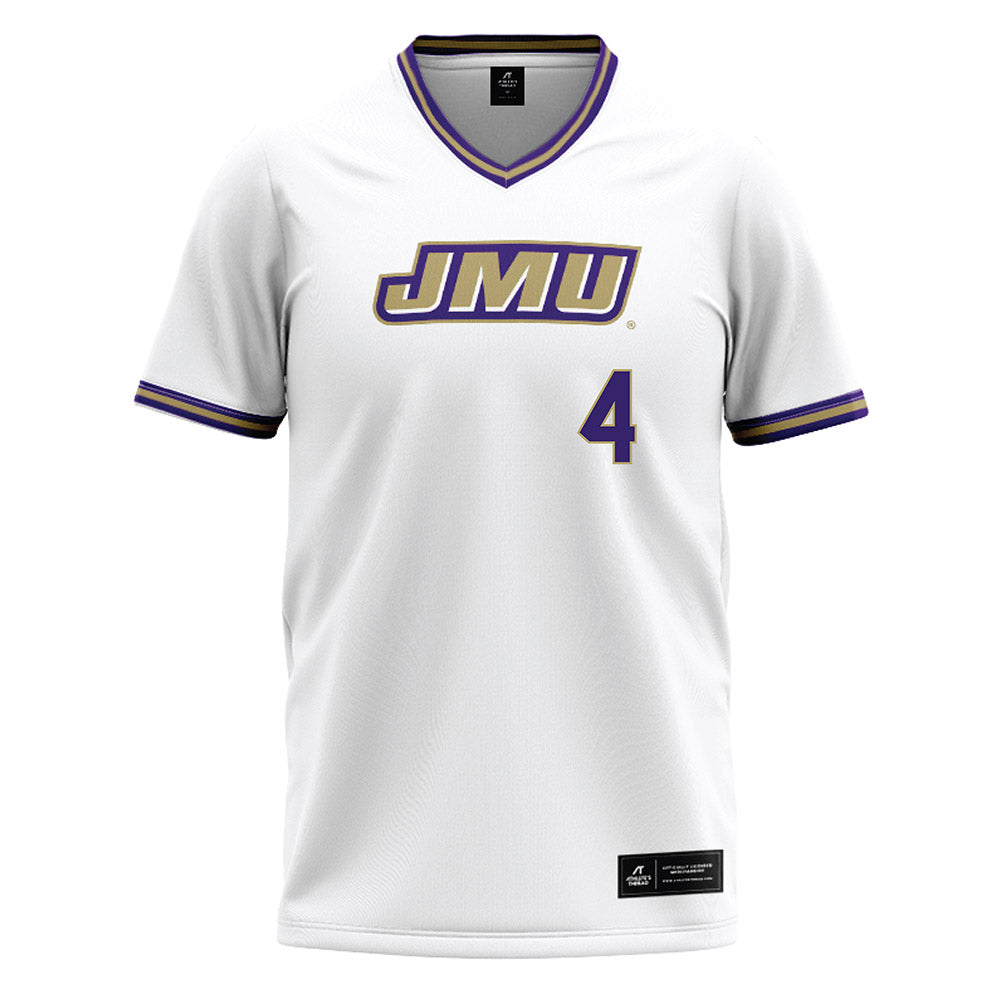 JMU - NCAA Softball : Abbie Campbell - White Baseball Jersey