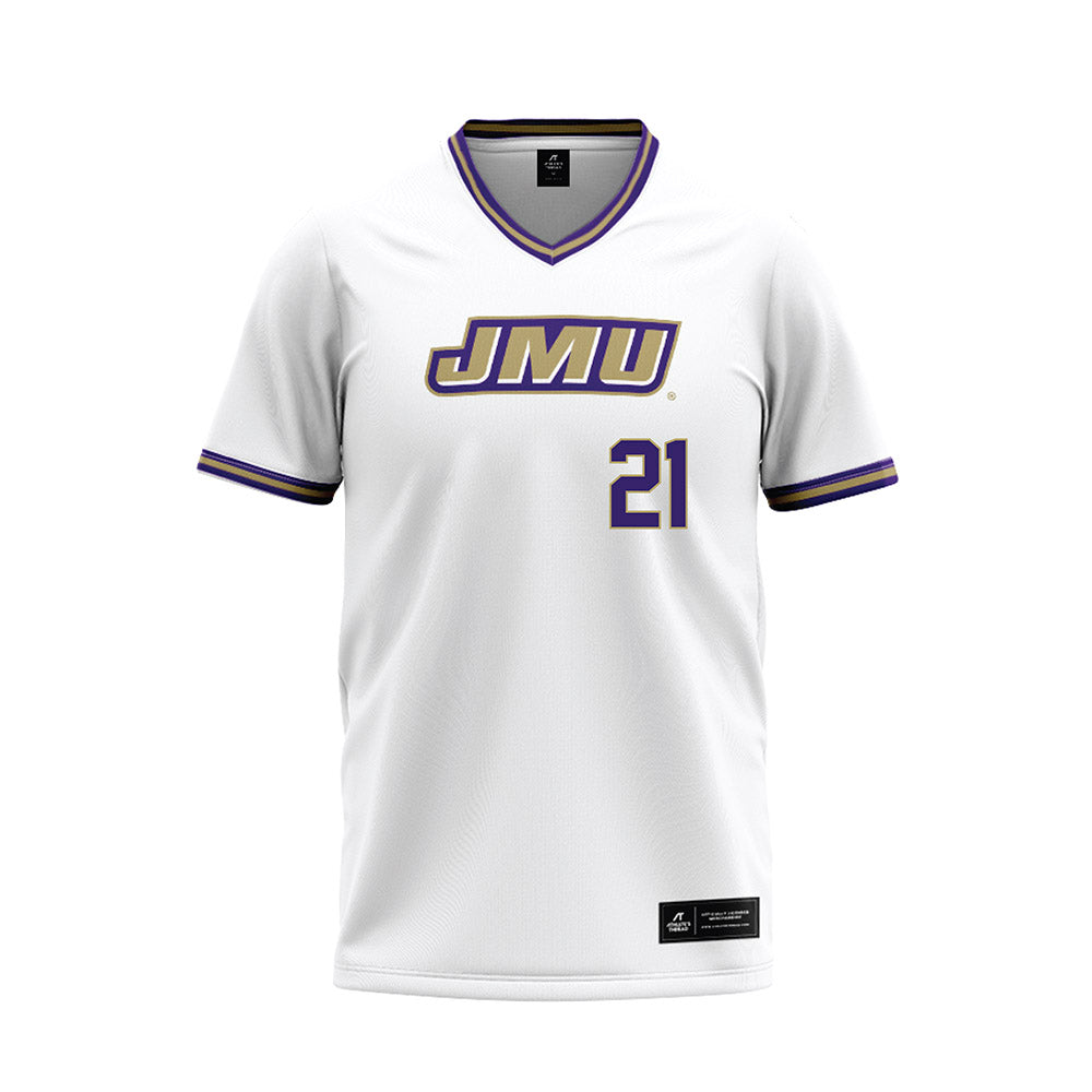 JMU - NCAA Softball : Cali Legzdin - White Jersey-0