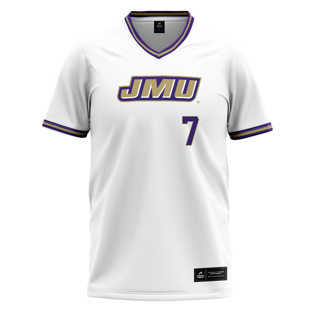 JMU - NCAA Softball : Jasmine Hall - Softball Jersey White