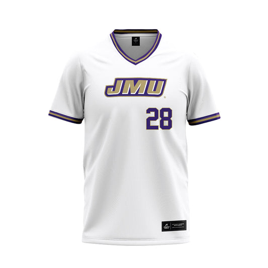 JMU - NCAA Softball : Lisey St Jean - White Jersey-0