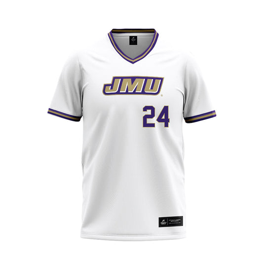 JMU - NCAA Softball : Emma Jo Evans - White Jersey-0