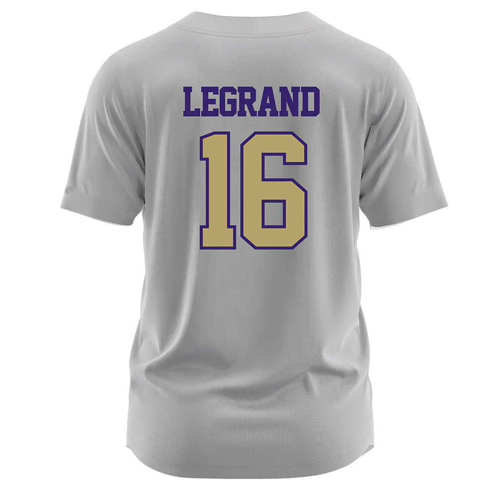 JMU - NCAA Softball : Emily LeGrand - Grey Jersey-1
