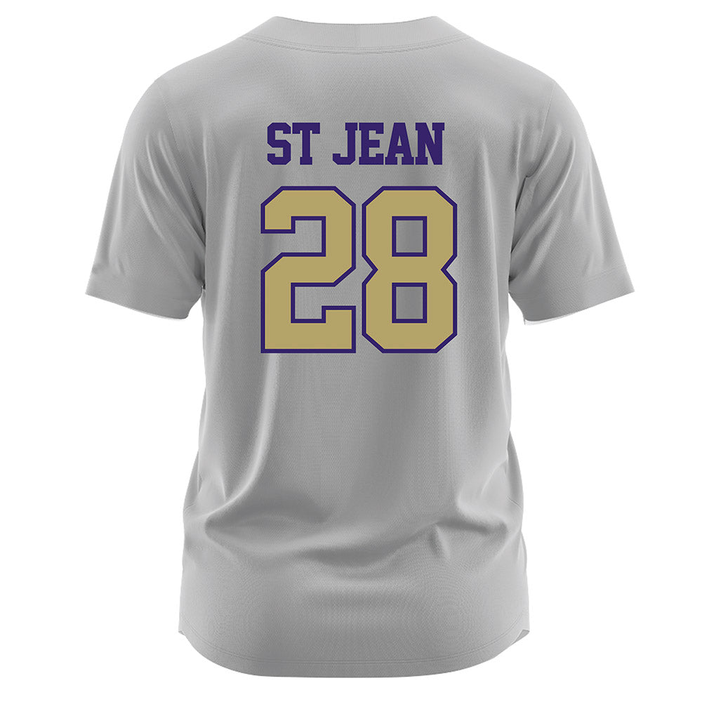 JMU - NCAA Softball : Lisey St Jean - Grey Jersey-1