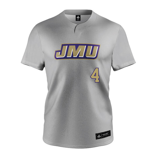 JMU - NCAA Softball : Kira Ortega - Grey Jersey-0