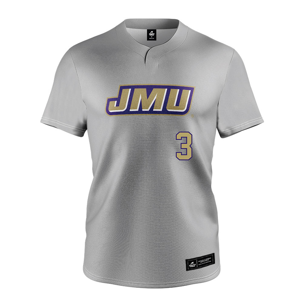 JMU - NCAA Softball : Payton List - Grey Jersey-0