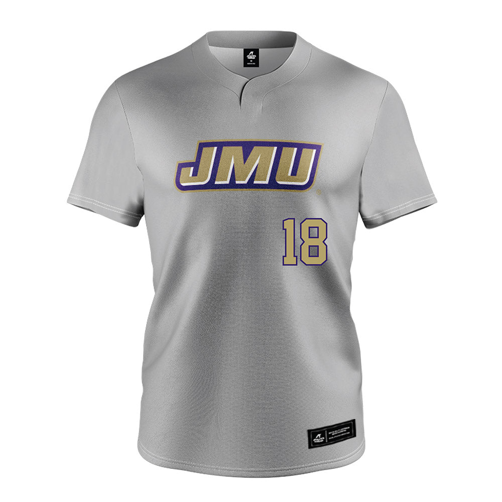 JMU - NCAA Softball : Morgan Mesaros - Grey Jersey-0