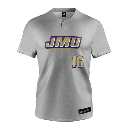 JMU - NCAA Softball : Emily LeGrand - Grey Jersey-0
