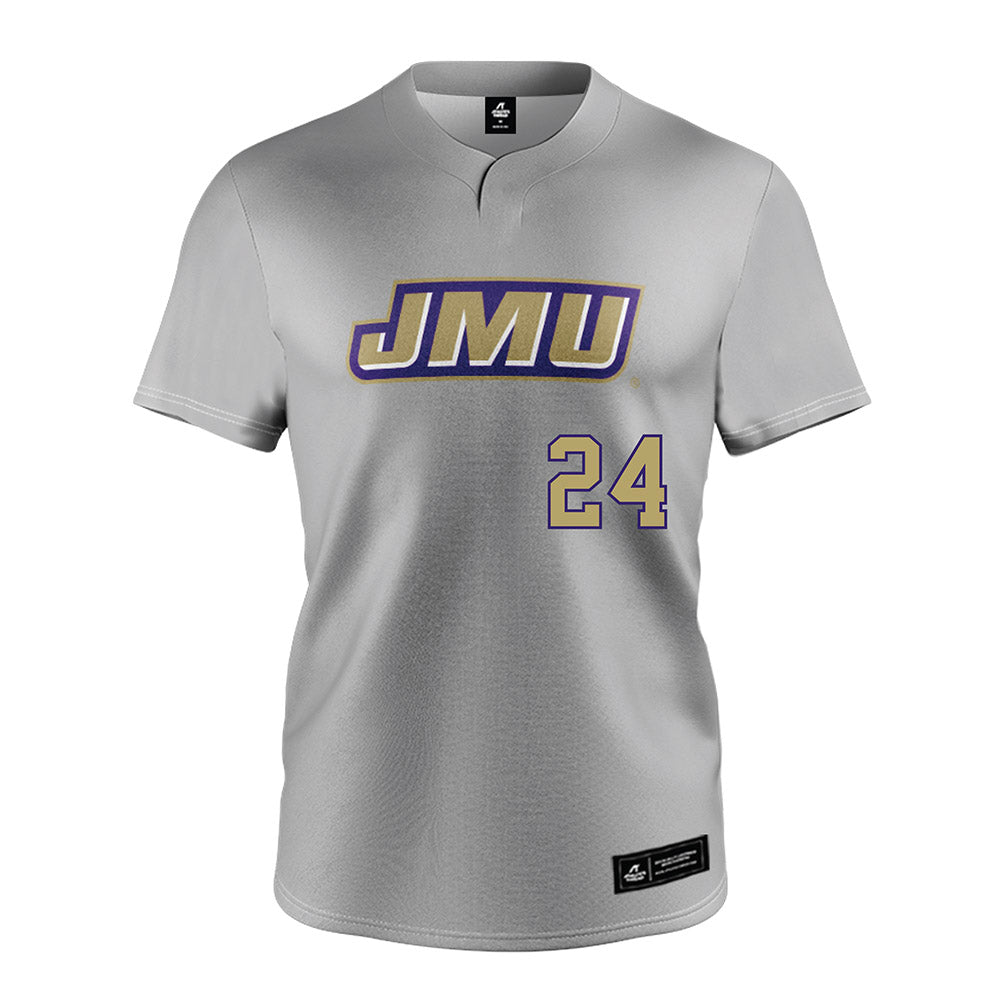 JMU - NCAA Softball : Emma Jo Evans - Grey Jersey-0