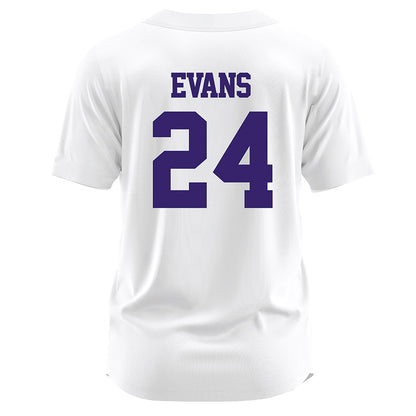 JMU - NCAA Softball : Emma Jo Evans - White Jersey-1
