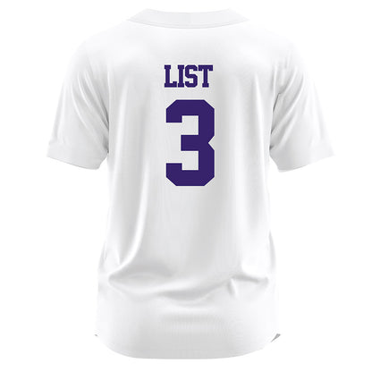 JMU - NCAA Softball : Payton List - White Jersey-1