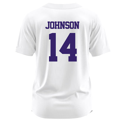 JMU - NCAA Softball : Taylor Johnson - White Jersey-1