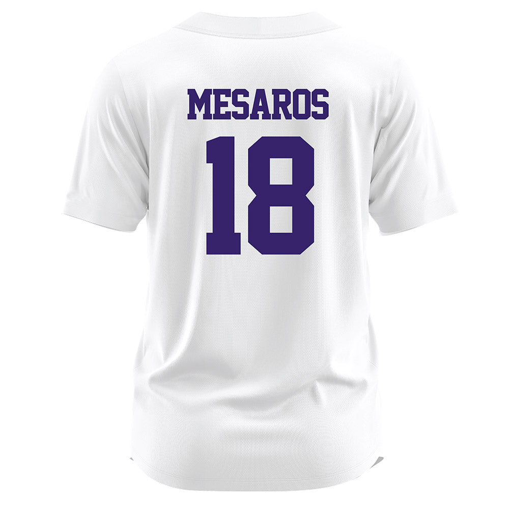 JMU - NCAA Softball : Morgan Mesaros - White Jersey-1