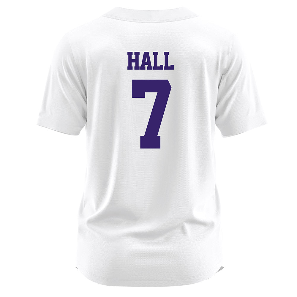 JMU - NCAA Softball : Jasmine Hall - White Softball Jersey