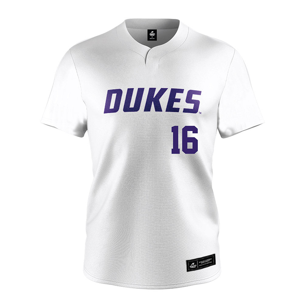 JMU - NCAA Softball : Emily LeGrand - White Jersey-0
