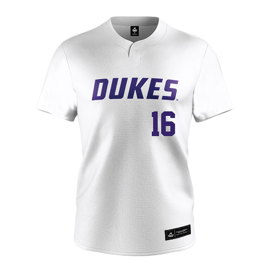 JMU - NCAA Softball : Emily LeGrand - White Jersey-0