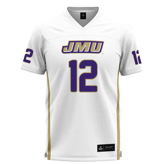 JMU - NCAA Women's Lacrosse : Avery Bickell - White Lacrosse Jersey-0