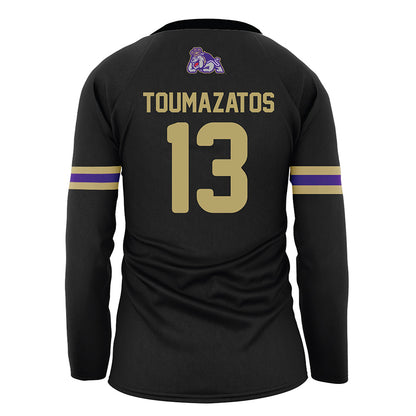 JMU - NCAA Women's Volleyball : Ana Toumazatos - Black Volleyball Jersey-1