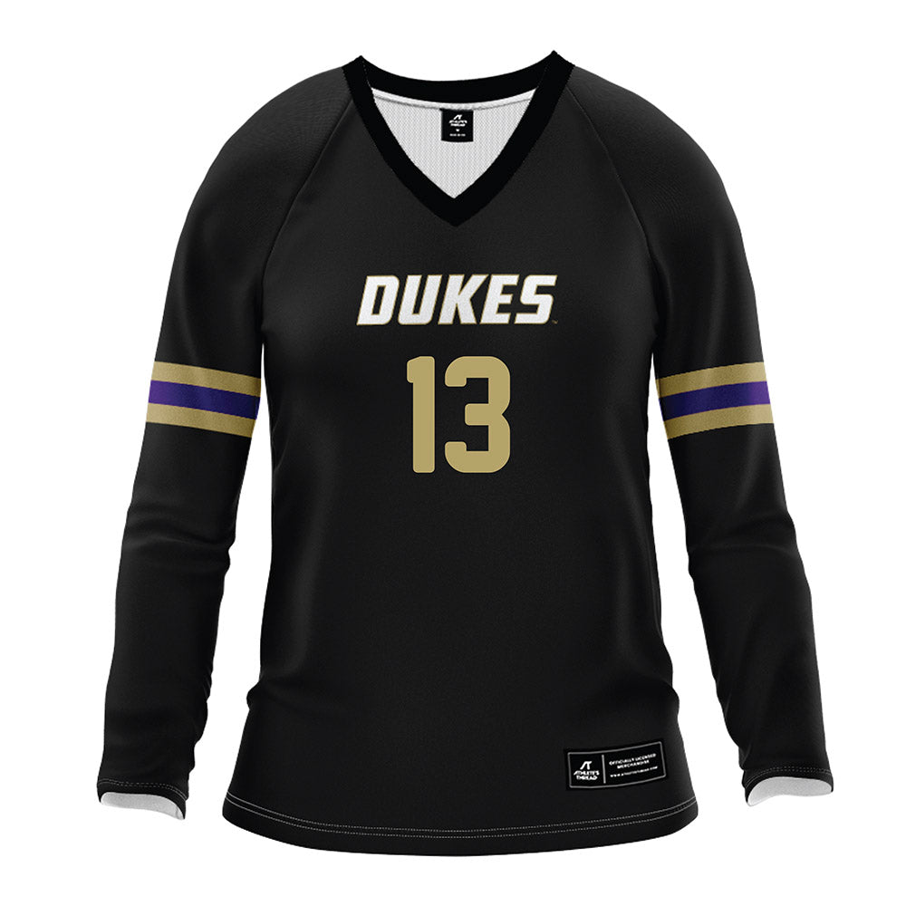 JMU - NCAA Women's Volleyball : Ana Toumazatos - Black Volleyball Jersey-0