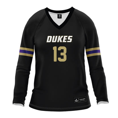 JMU - NCAA Women's Volleyball : Ana Toumazatos - Black Volleyball Jersey-0