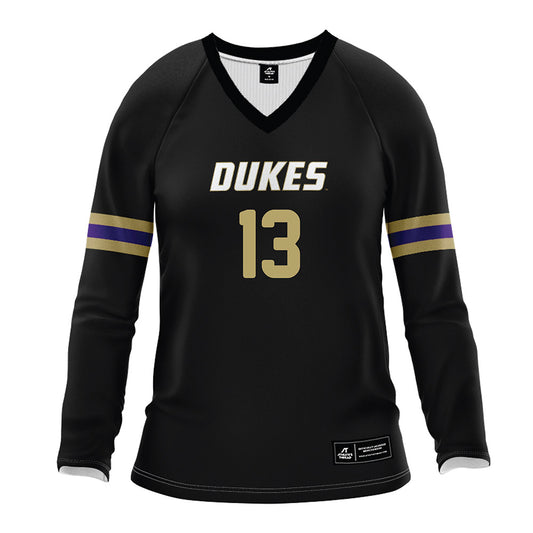 JMU - NCAA Women's Volleyball : Ana Toumazatos - Black Volleyball Jersey-0
