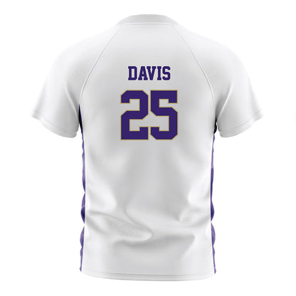 JMU - NCAA Women's Soccer : Abigail Davis - White Soccer Jersey-1