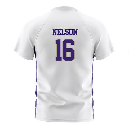 JMU - NCAA Women's Soccer : chloe nelson - White Soccer Jersey-1