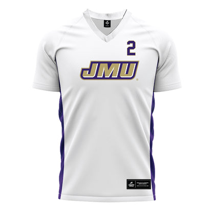 JMU - NCAA Women's Soccer : Audrey Orrock - White Soccer Jersey-0