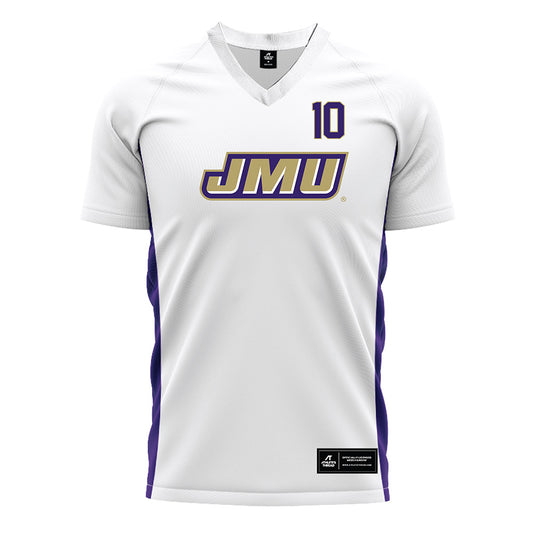 JMU - NCAA Women's Soccer : Olivia Del Toro - White Soccer Jersey-0