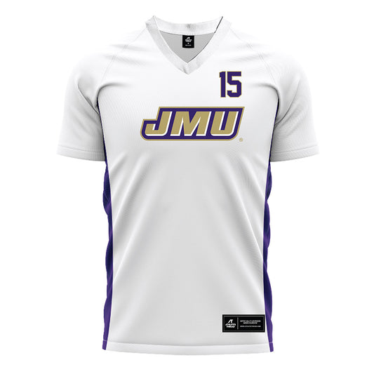 JMU - NCAA Women's Soccer : Bailey Coston - White Soccer Jersey-0