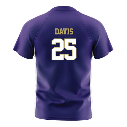 JMU - NCAA Women's Soccer : Abigail Davis - Purple Soccer Jersey-1