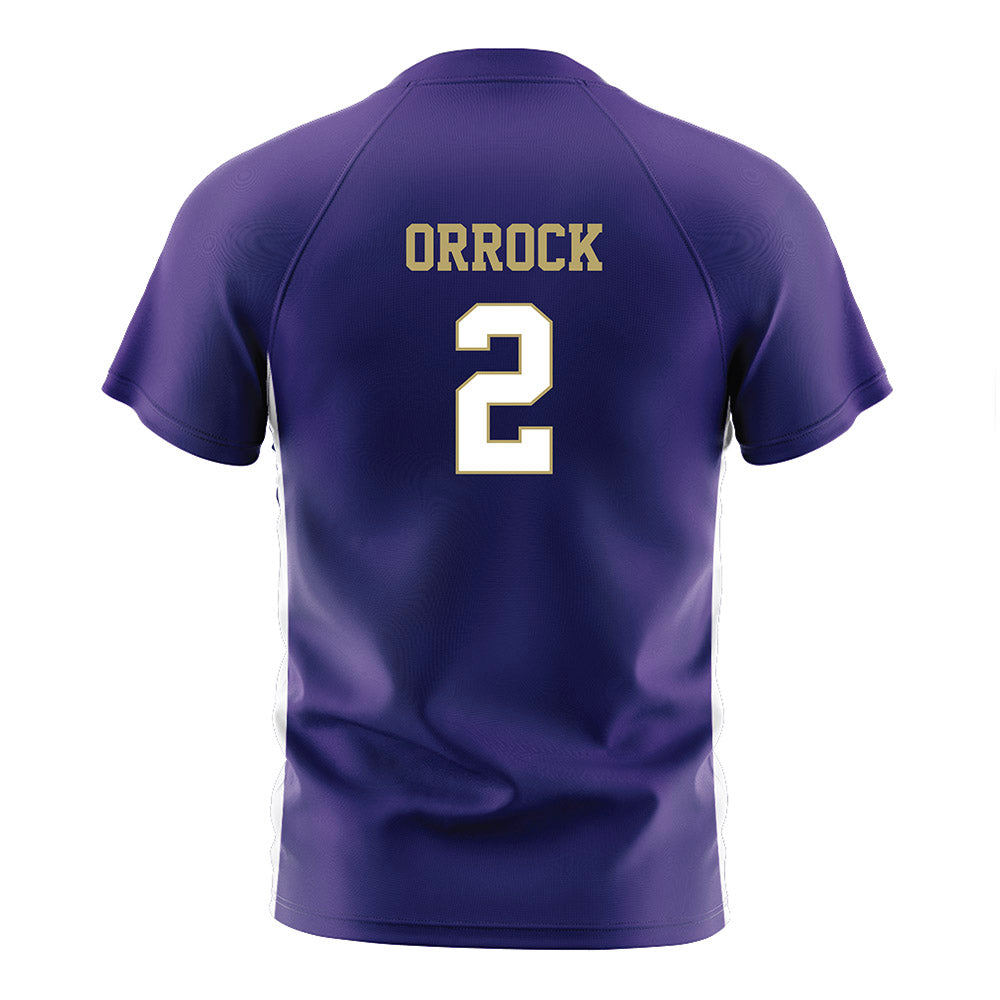 JMU - NCAA Women's Soccer : Audrey Orrock - Purple Soccer Jersey-1